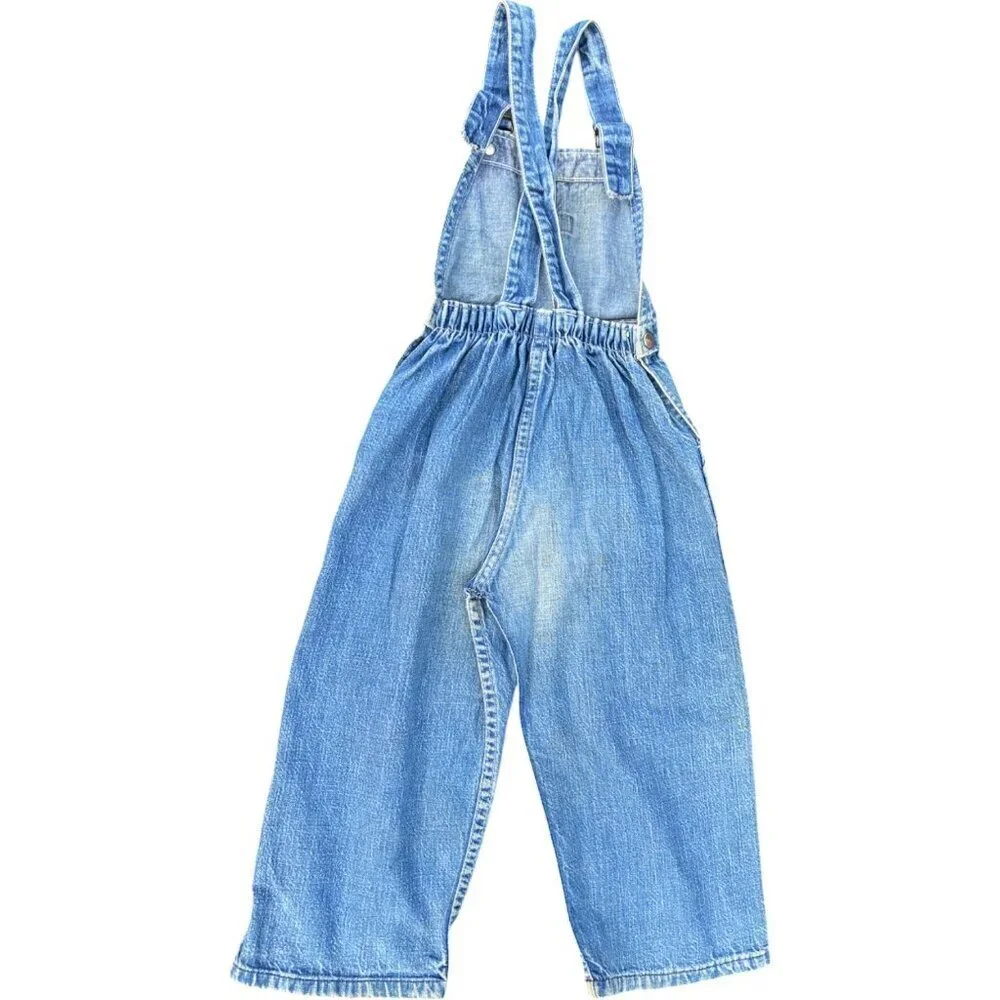 Vintage Washington Dee Cee Denim Overall Bibs - Made in USA - Toddler 3T